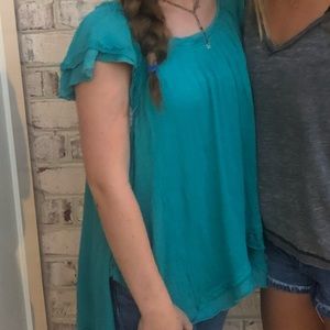 Free People Ruffle Top